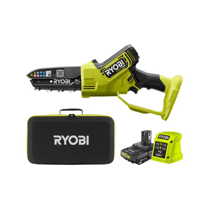 Ryobi 18V ONE+ HP Brushless 6” (15acm) Pruning Saw 2.0Ah Kit