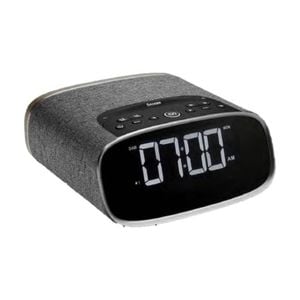VQ Lark DAB Digital Clock Radio w/ Wireless Bluetooth Speaker Black Walnut