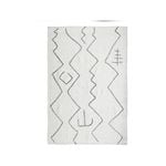 Smart Home Products 160 x 230cm Ivory Bristol Dhurry Wool Floor Rug