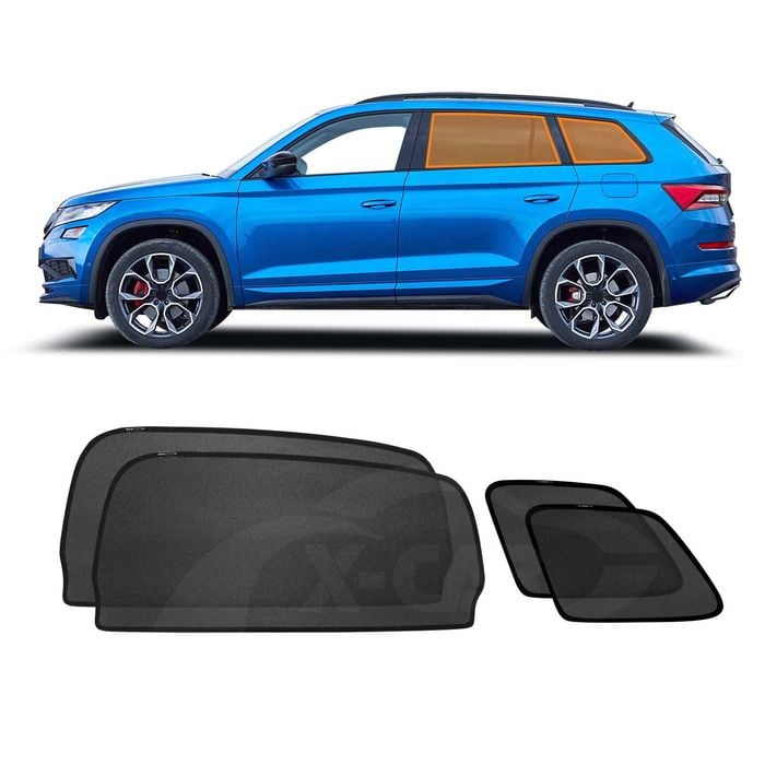 Rear Port Window Sun Shade for SKODA Kodiaq 2017-2024 Car Sun Blind Mesh