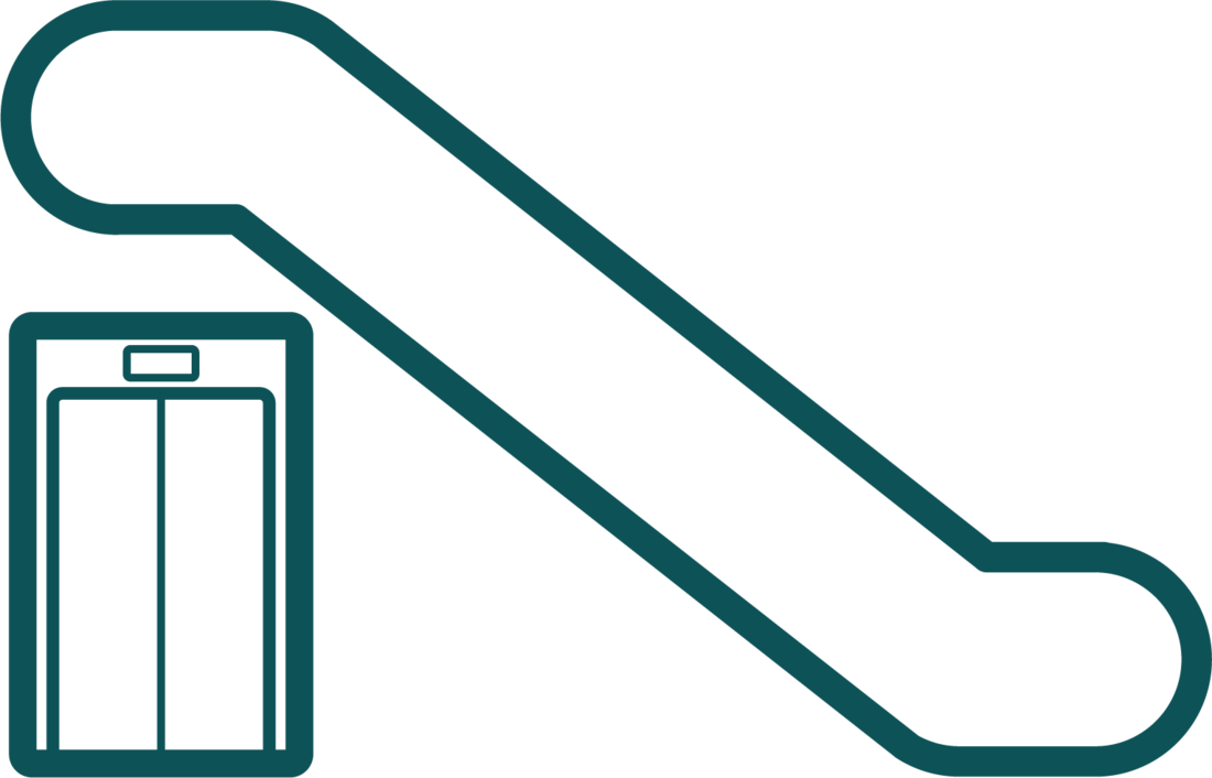 Graphic image for Lifts escalators Icon accessibility icon