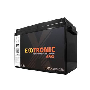 Exotronic 12V 300Ah Apex IP67 Smart Bluetooth Lithium Battery