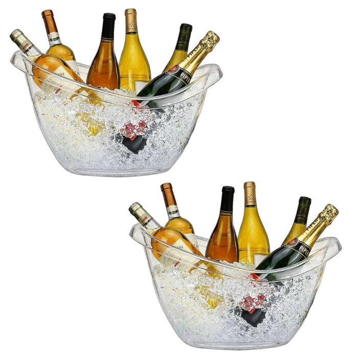 Serroni Jumbo Party Tub Clear Set Of 2 | 10 Litre