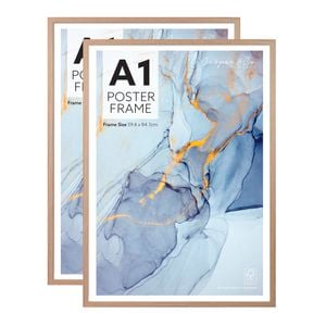 Cooper & Co. Set of 2 A1 Oak Poster Photo Frames