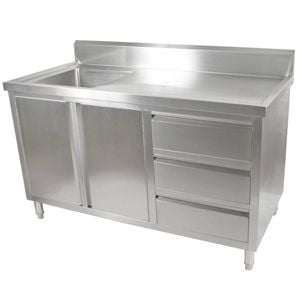 Modular Systems Cabinet With Left Sink Sc-7-1500l-h