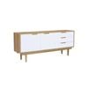 ModernHome NAKULA Sideboard Buffet 180.5cm(L)x40cm(W)x75.5cm(H)- Natural&White