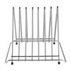 Hygiplas Chopping Board Rack Stainless Steel Heavy Duty 7 Slots Commercial Kitchen Storage Organizer