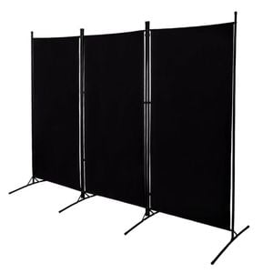 3 Panel Room Divider Free Standing Foldable and Portable Privacy Fabric Screen
