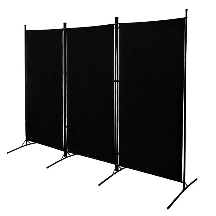 3 Panel Room Divider Free Standing Foldable and Portable Privacy Fabric Screen