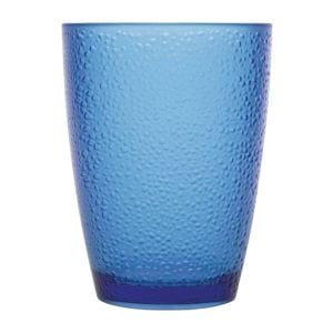 Olympia Tumbler Kristallon Polycarbonate Pebbled Blue 275ml 6 Pack Commercial Drinkware