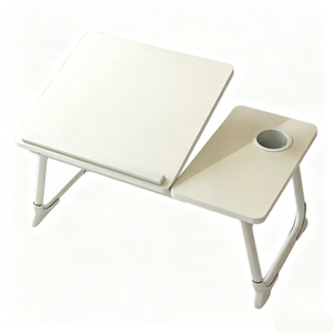 Catzon Laptop Desk With Cup Holder 5 Adjustable Angles-warmwhite