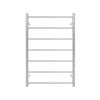 Commercial Round 7 Bar Stainless Steel PVD Heated Towel Rail Brushed