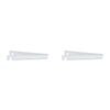 2PK Butterie Plastic Toaster Compact Kitchen Tongs 24x8.7cm - White