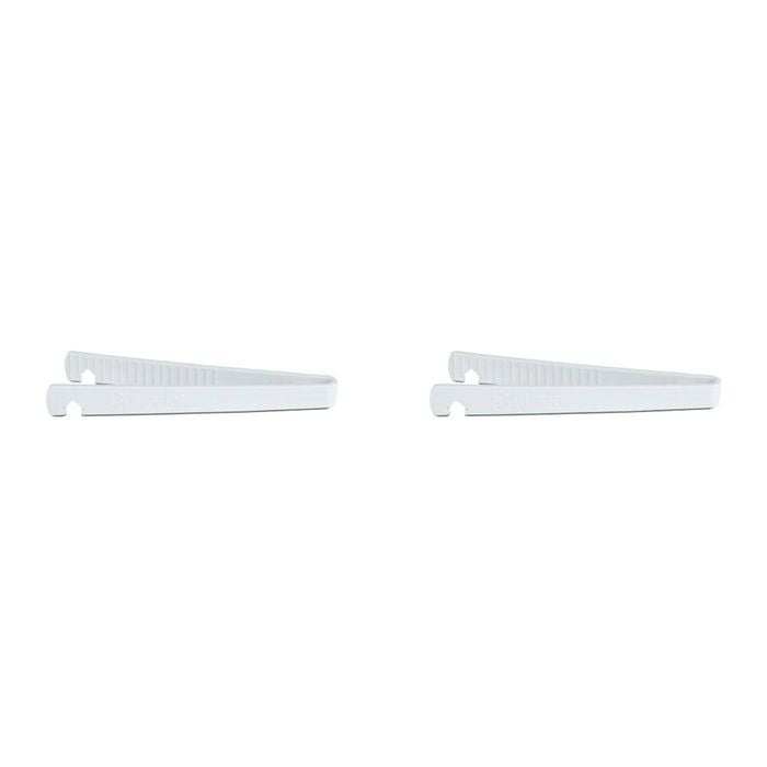 2PK Butterie Plastic Toaster Compact Kitchen Tongs 24x8.7cm - White