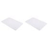 2PK Appetito Pe Cutting Board Home Kitchen Cooking 25x40cm - White