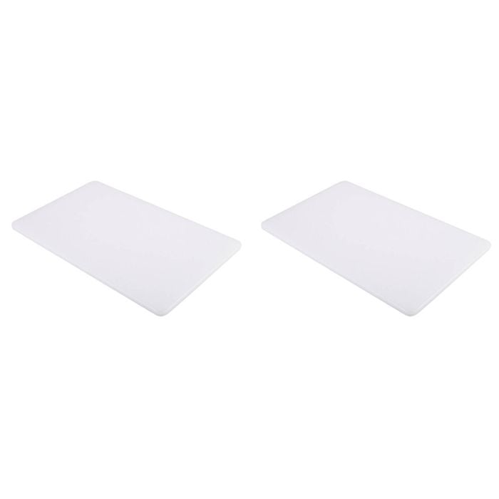 2PK Appetito Pe Cutting Board Home Kitchen Cooking 25x40cm - White