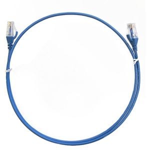 4Cabling 75cm CAT6 Ultra Thin LSZH Ethernet Network Cable - Blue