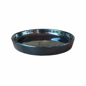 Northcote Pottery 27cm Black Ava Saucer