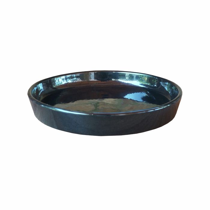 Northcote Pottery 27cm Black Ava Saucer