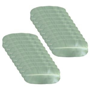 2x 10pc Esschert Design Paper Table Runner Dinning Tableware Oval 76cm Leaf
