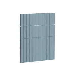 Kaboodle 600mm Danish Blue V-Groove 3 Drawer Panels