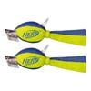 2PK Nerf Dog 12" Trackshot Football w/ Tails Flyer
