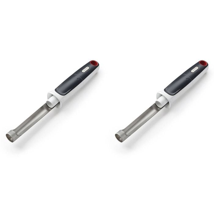 2PK Zyliss Stainless Steel Easy Twist Apple Corer 24.7cm - Grey