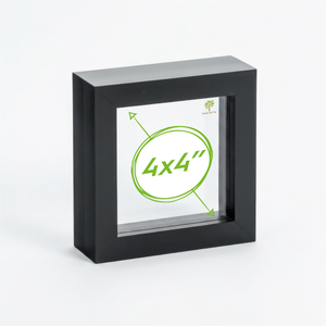 Nicola Spring Box Picture Glass Photo Frame, Standing & Hanging - For 4x4" (10x10cm) Photos