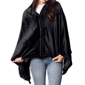 As Seen On Tv - Winter Warm Heated Shawl By Sash And Bloom - Black