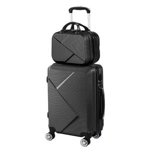 Slimbridge 2PCS  Luggage Set 20"+12" Black