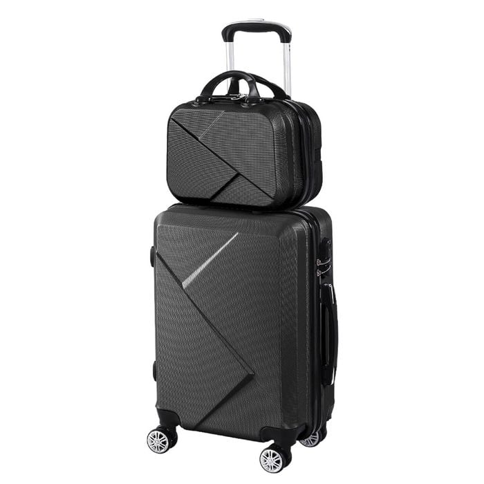 Slimbridge 2PCS  Luggage Set 20"+12" Black