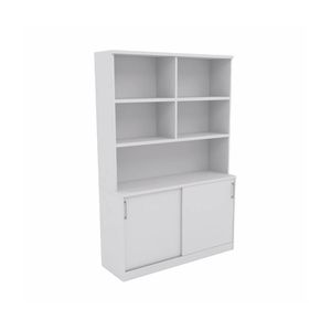 Olg Ekosystem Credenza White With Hutch W720mm X D400mm X H1200mm
