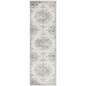 The Rug Connection Liu Rita Silver 500x80cm - Extra Large Runner Pet Friendly Indoor Rug
