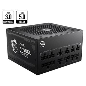 Msi Mag A750gl Pcie5 750w Up To 90% (80 Plus Gold) Atx Power Supply Unit, Pfc, 100~240 Vac, 750w, 47-63hz, Pci-e, Sata, Fdd