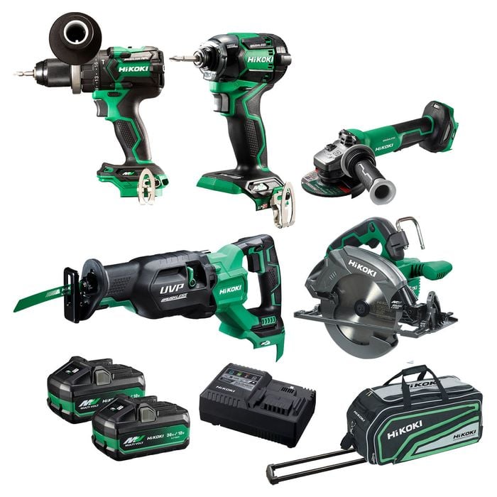 HiKOKI 36V 5 Piece Brushless Combo Pack Kc36D5P3(HRZ)