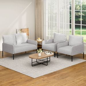 Artiss Armchair 4 Seater Sofa Set