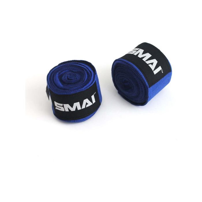 SMAI  Blue Boxing Hand Wraps 180 inch - Blue