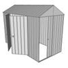 Build-a-Shed 1.5 x 3.0 x 2.3m Front Gable Single Sliding And Double Hinged Doors Shed - Zinc
