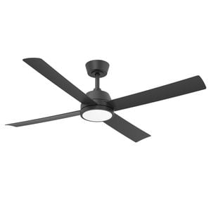 Vencha Bronco 52 DC Ceiling Fan - Black with Light