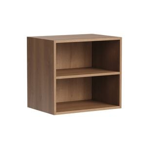 Kaboodle 300-399mm Cajun Oak Customisable Deep Med Wall Open Open Shelf
