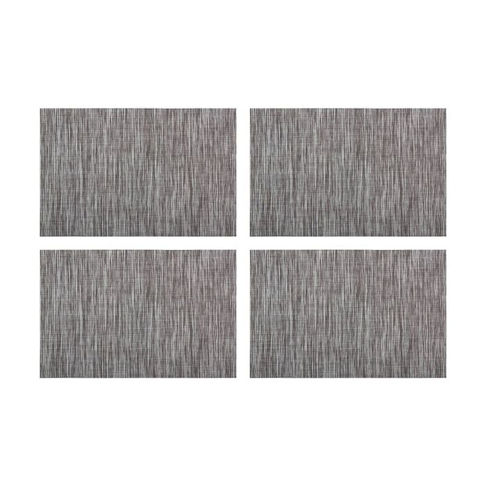 4pk Maxwell & Williams Table Accents Lurex Placemat 45x30cm Grey Stripe
