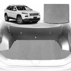 6D Diamond Car Boot Mat for Jeep Cherokee (KL)2014-Current-Cargo Mat-Grey-Outback GT
