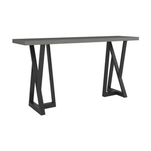 Rocky 150cm Console Table Concrete Top Dark Grey