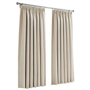 Feiglin 240 x 205cm Pencil Pleat Natural Blockout Curtain 