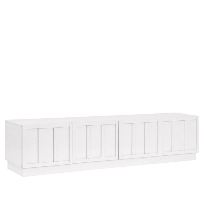 Artiss 180cm TV Unit Entertainment Cabinet Fluted Style Cable Management White