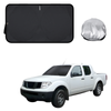 Front Windscreen Sun Shade for Nissan Navara Single Cab 2005 - 2014 (D40 ST/STX) - Standard 150 x 85 cm - Black