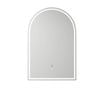 Attica 900 x 600mm Black Oak Otti LED Arch Shaving Cabinet With Powerpoint