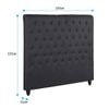Foret Bed Head Double Size Headboard Bedhead Frame - Black - Bunnings ...