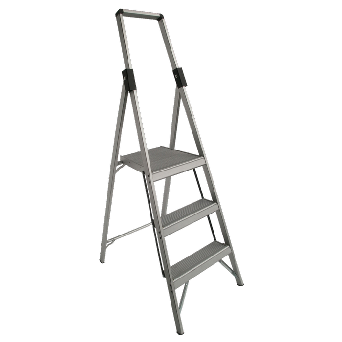 Indalex 0.9m 120kg Industrial Aluminium Tradesman Slimline Platform Ladder