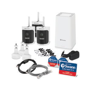 Swann NVW-650 8CH Wi-Fi NVR 1T B/3x NVW-600CMB 2K Cameras